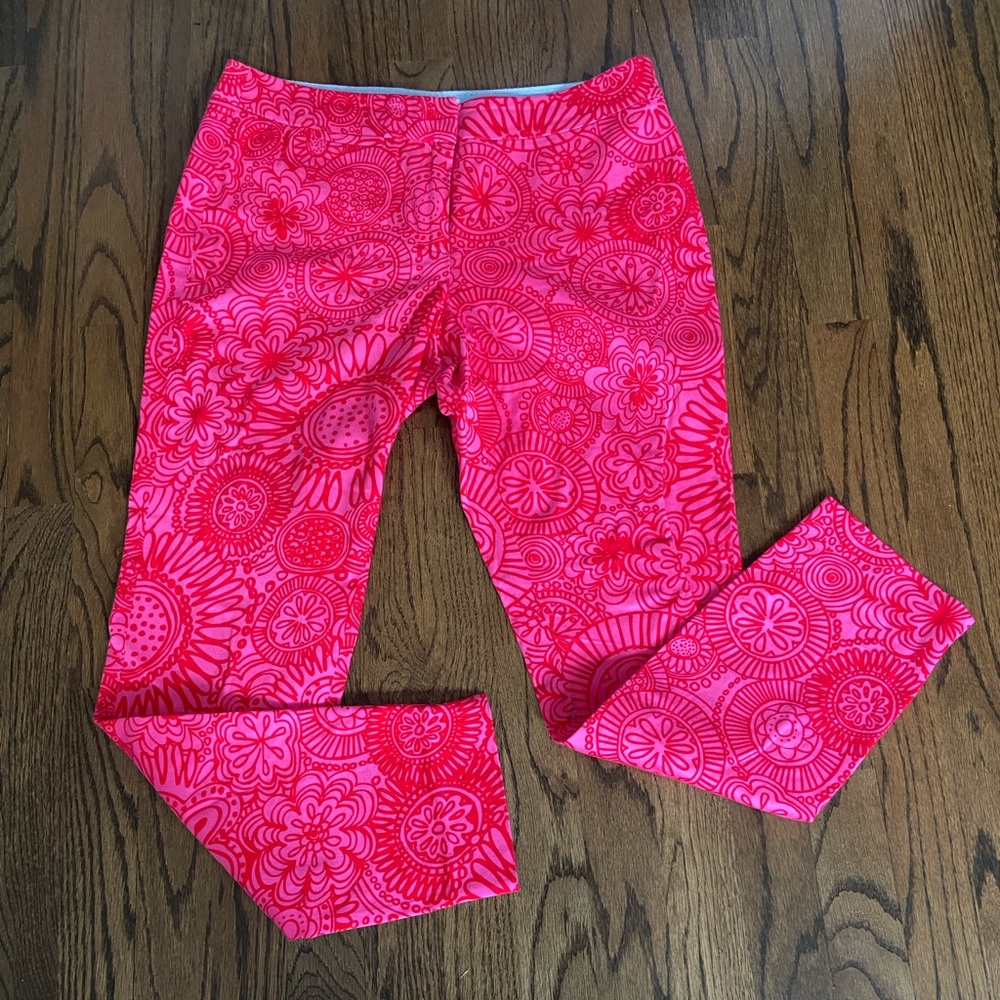 Southern Tide printed pants size 4 pink